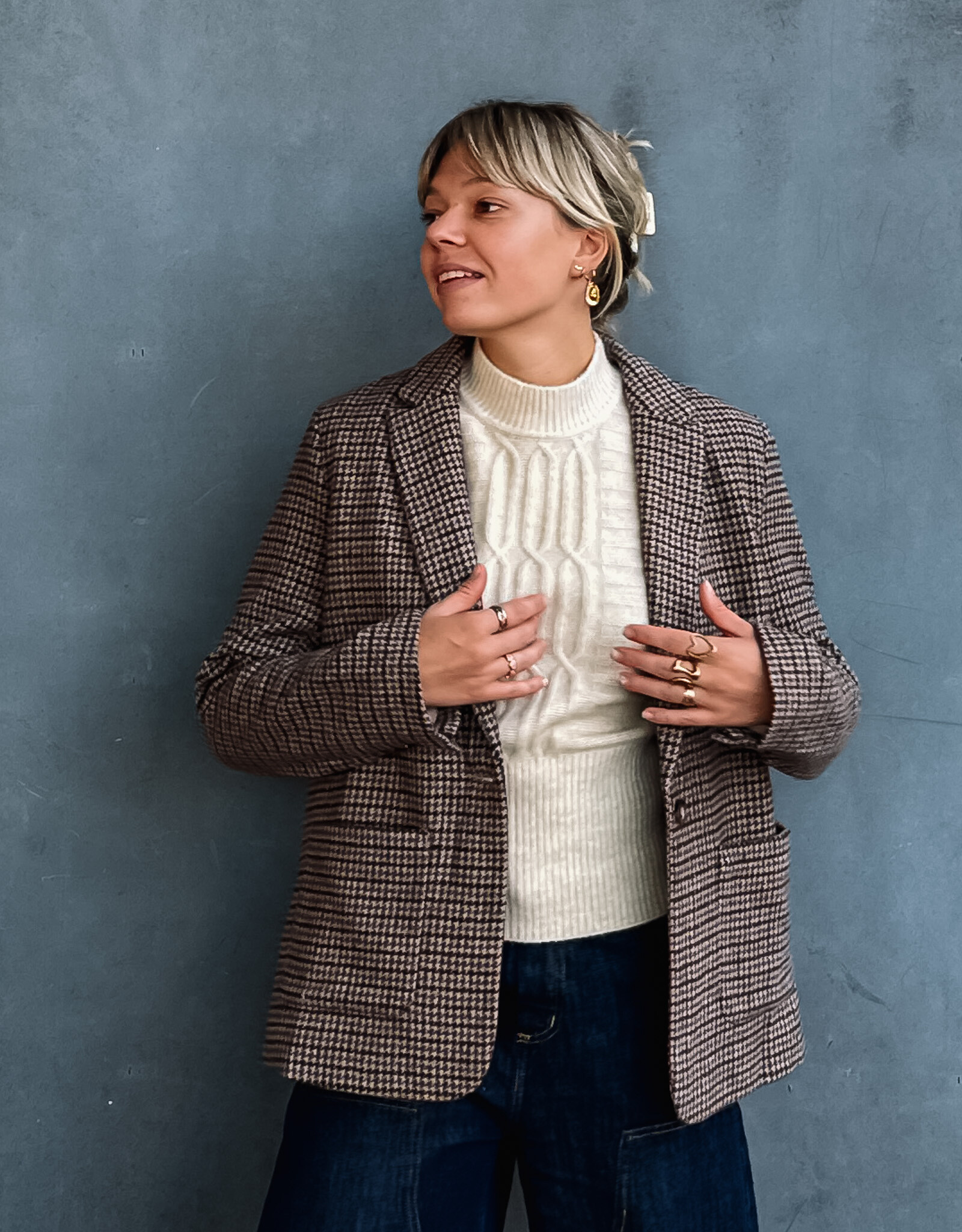 La Petite Etoile Blazer 'Vaness' - Pied De Poule - La Petite Etoile