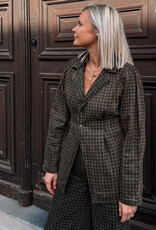 Seventy +Mochi Jacket 'Betty' - Houndstooth Cacao - Seventy + Mochi