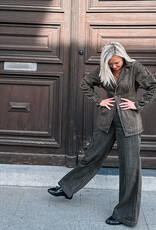 Seventy +Mochi Jeans 'Bay' - Houndstooth Cacao - Seventy + Mochi