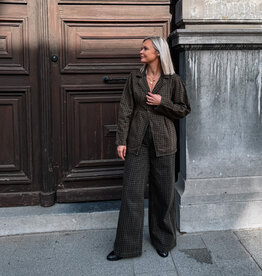 Seventy +Mochi Jeans 'Bay' - Houndstooth Cacao - Seventy + Mochi