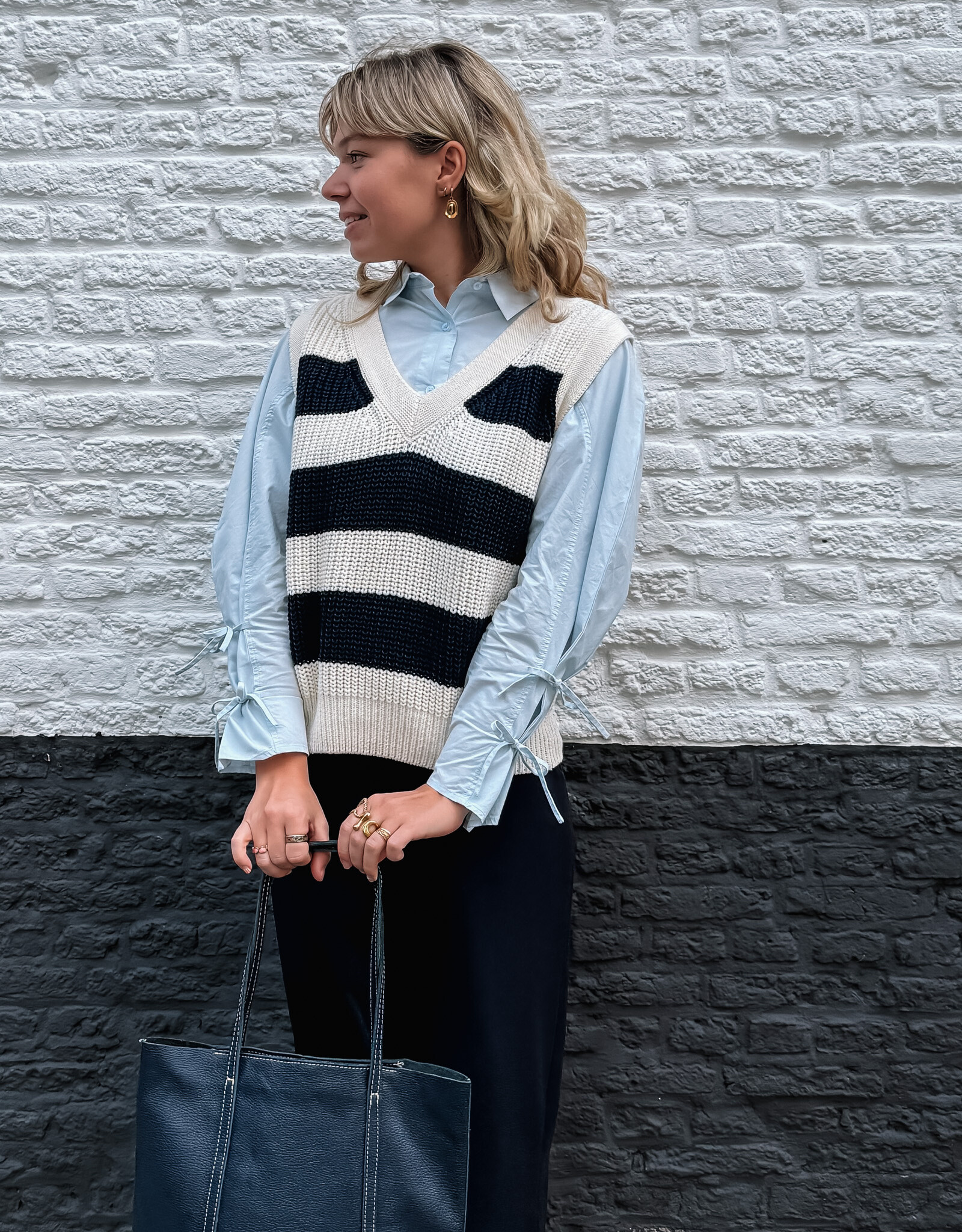 La Petite Etoile Spencer 'Mawa' - Ecru/Marine - La Petite Etoile