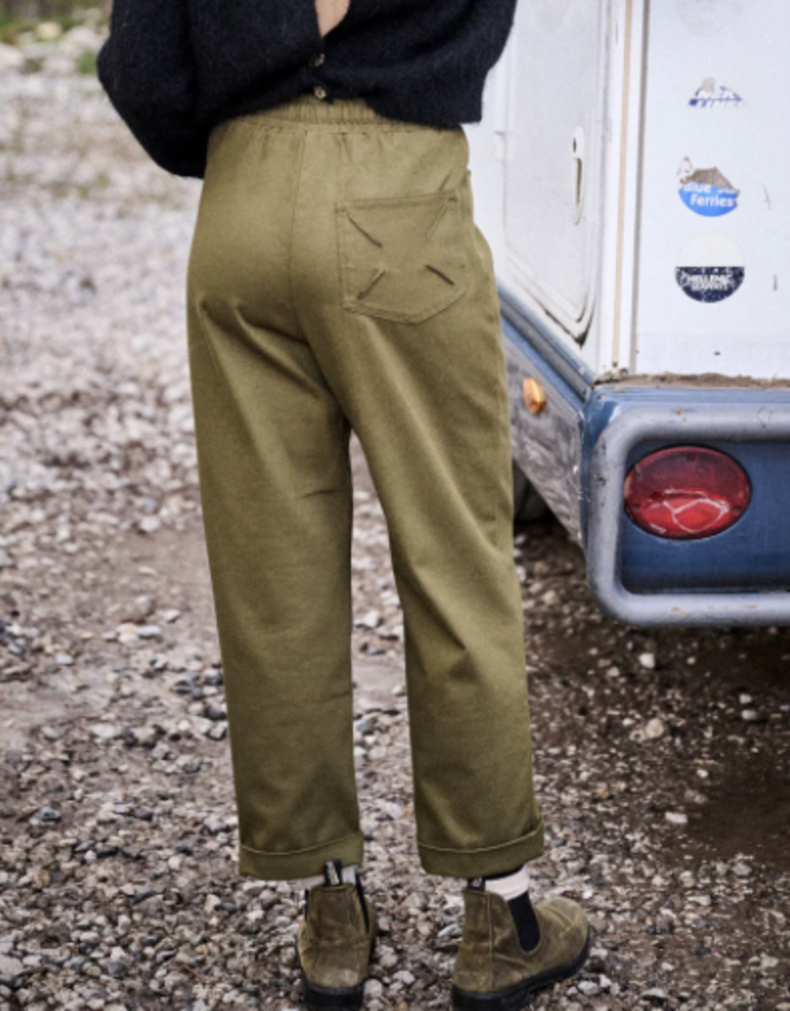 Laure+Max Broek 'Primo' - Kaki - Laure+Max