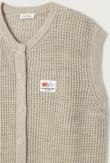 American Vintage Cardigan Zonder Mouw 'Crashway' - Brume Chine - Cra19A - American Vintage