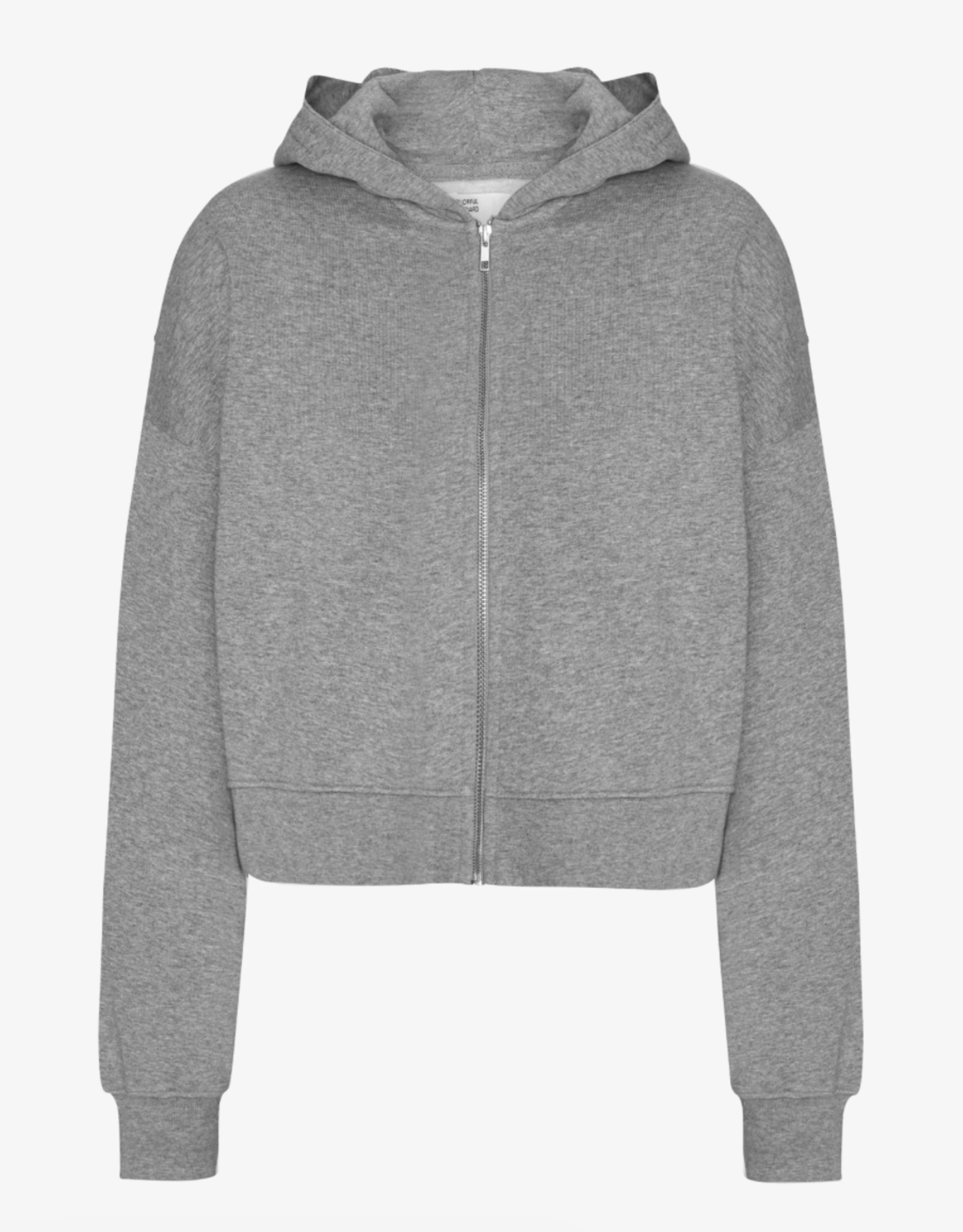 Colorful Standard Hoodie 'Organic Crop Zip' - Heather Grey - Colorful Standard