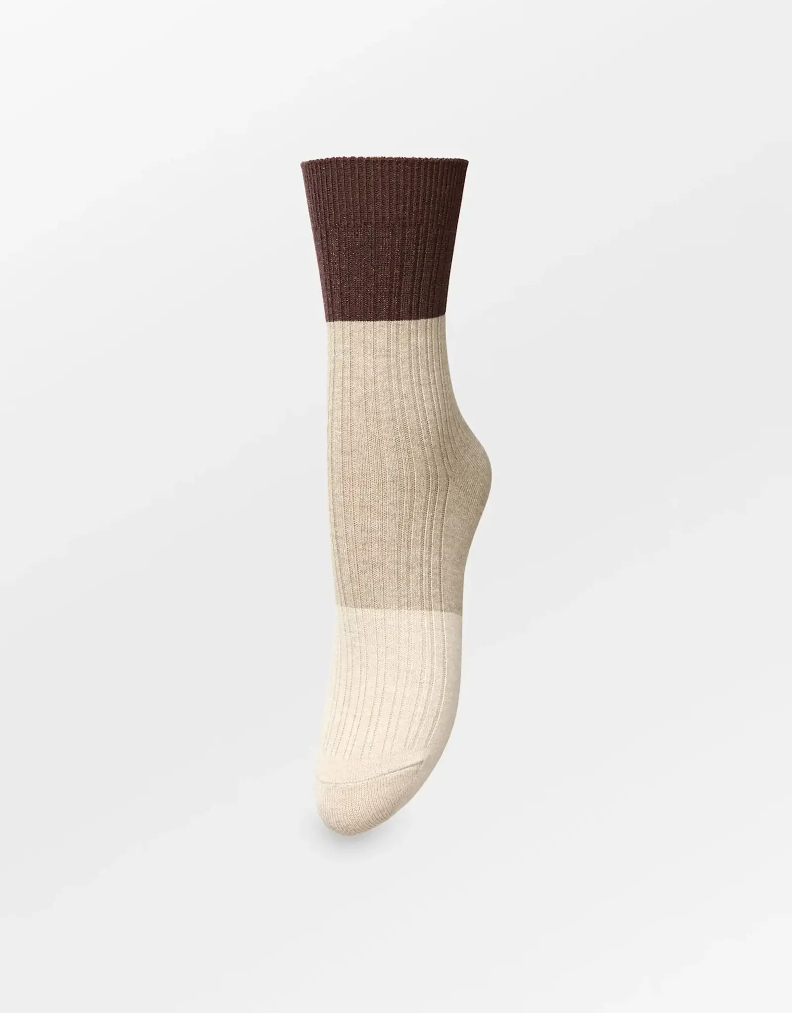Becksöndergaard Socks Colourblock  'Bam' - Birch White - Beck Söndergaard
