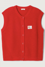 American Vintage Cardigan Zonder Mouw 'Crashway' - Ecarlate - Cra19A - American Vintage