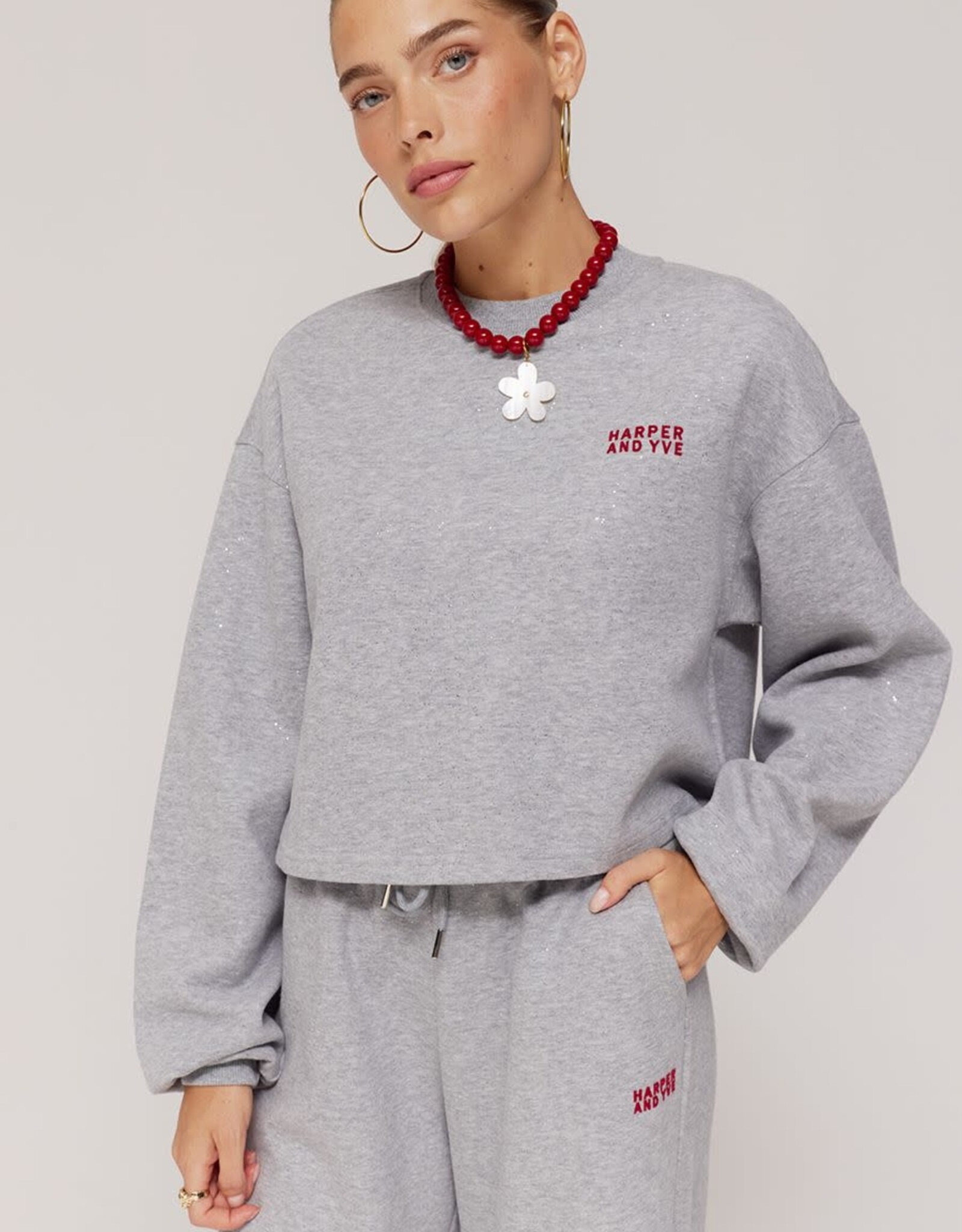 Harper&Yve Sweater 'Darcy' - Sparkling Grey - Harper&Yve