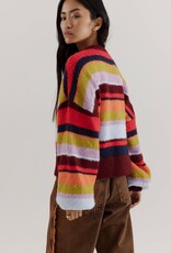 Harper&Yve Cardigan 'Noor' - Stripe Multi Racing Red - Harper&Yve