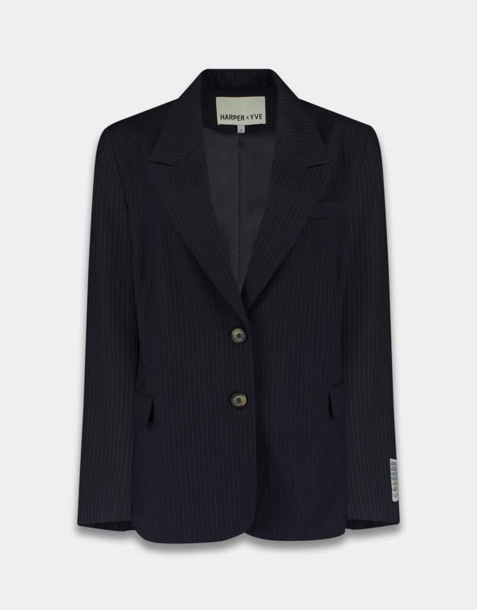 Harper&Yve Blazer 'Anna' - Stripe Black Vintage Blue - Harper&Yve