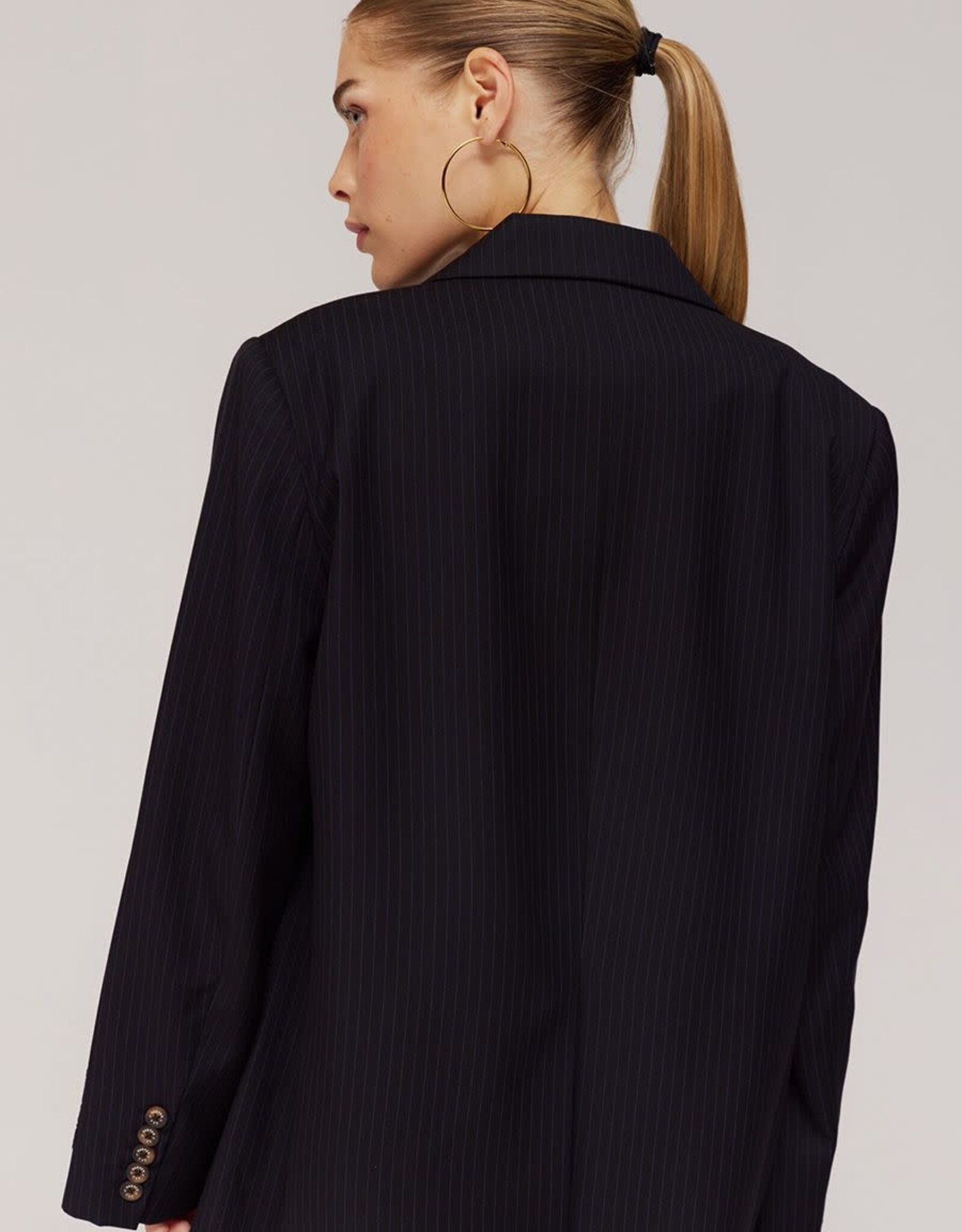 Harper&Yve Blazer 'Anna' - Stripe Black Vintage Blue - Harper&Yve