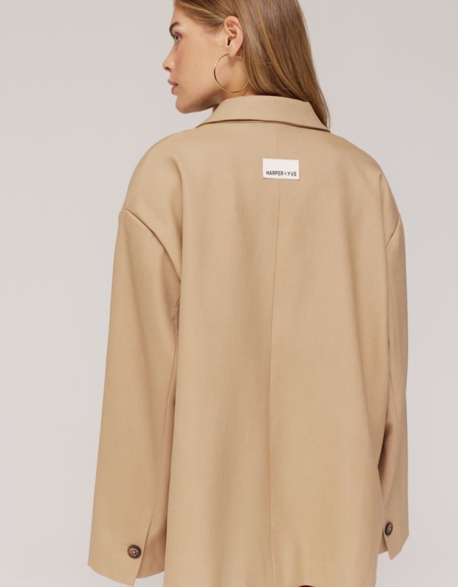 Harper&Yve Blazer 'Tirza' - Beige - Harper&Yve