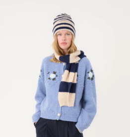 Lollys Laundry Sjaal 'Mountain' - Dark Blue -  Lollys Laundry - One Size