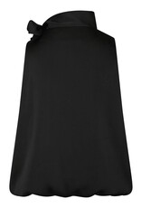 Blouse Drapy Satin 'Veda' - Black - Neo Noir