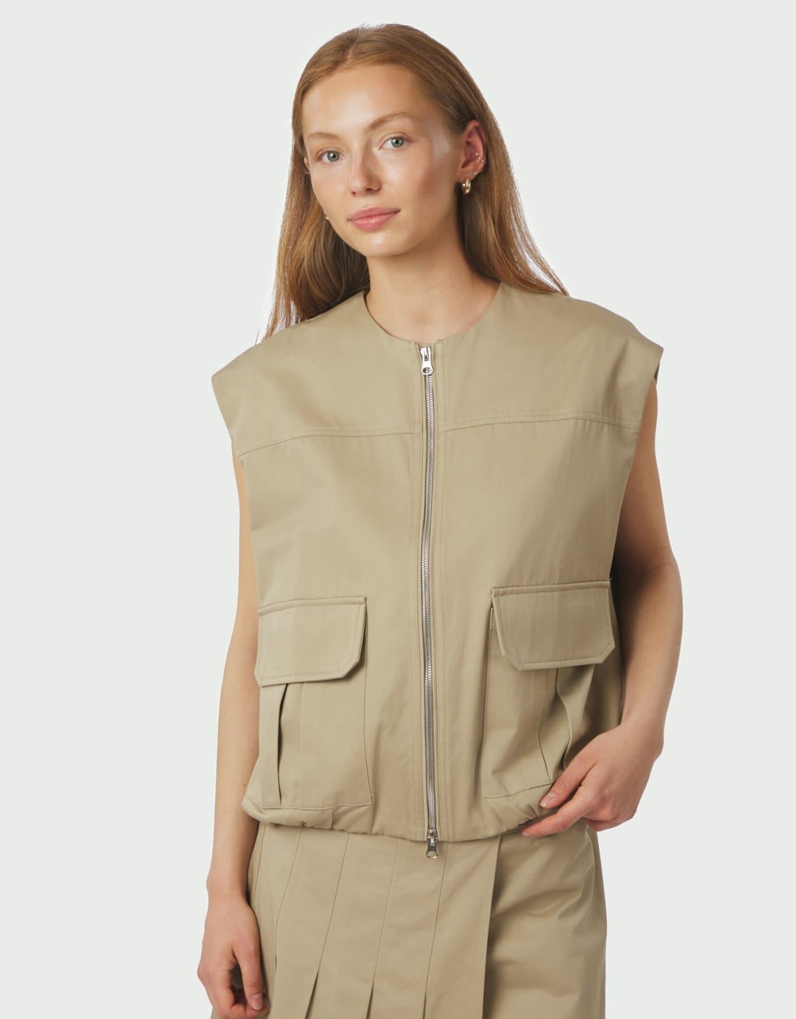 Waistcoat Balloon  'Flo' - Taupe - Neo Noir