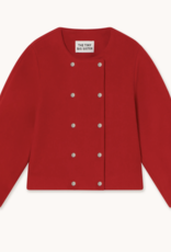 The Tiny Big Sister Jacket 'Buttoned Wool' - Red - The Tiny Big Sister