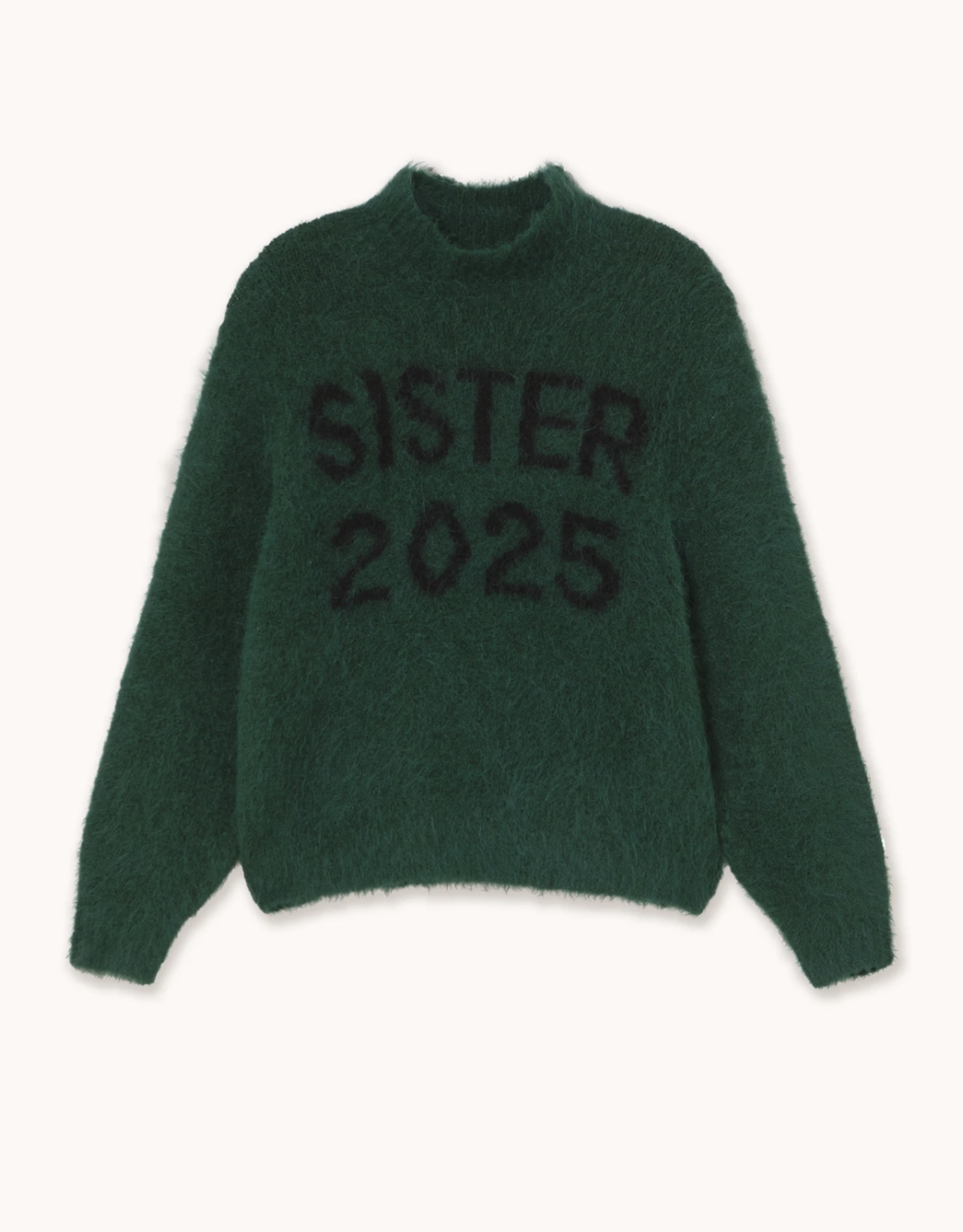 The Tiny Big Sister Sweater Turtleneck 'Sister' - Bottle Green - The Tiny Big Sister
