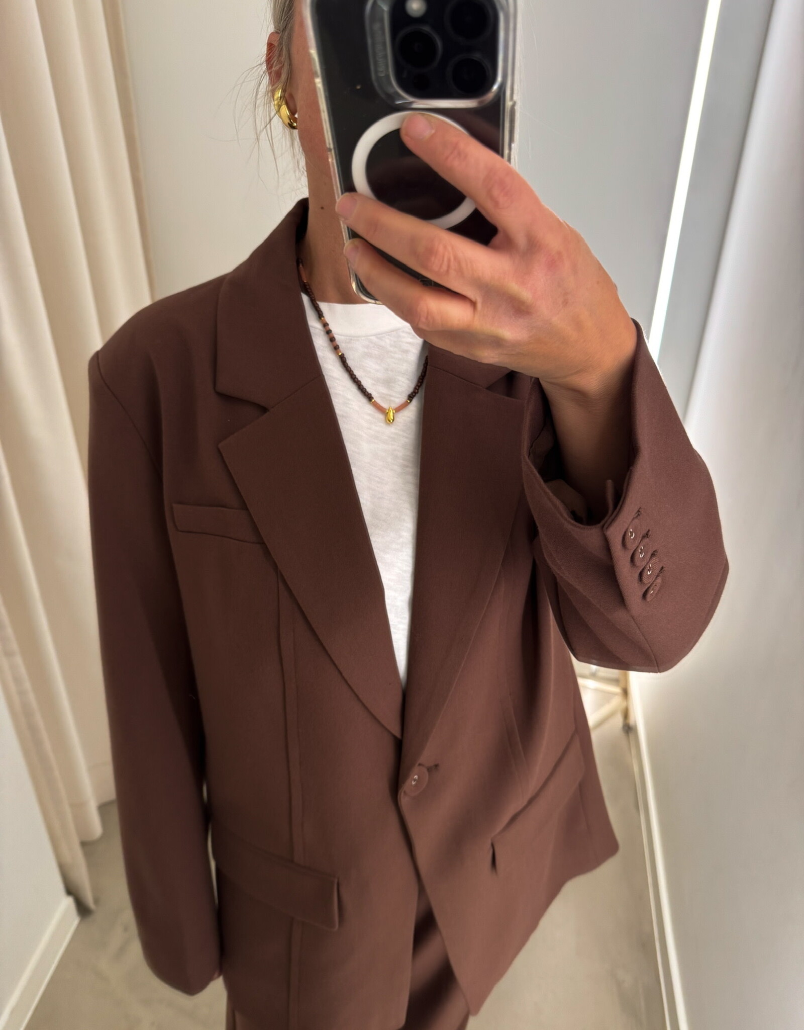 Studio Amaya Blazer 'Puck' - Brown - Studio Amaya