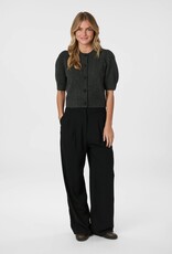 Cardigan Korte Mouw 'Trudy' - Antracit Melange - Neo Noir