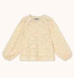 The Tiny Big Sister Blouse Lace  'Buttoned' - Light Cream - The Tiny Big Sister