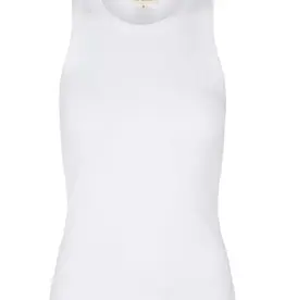 Esmé Studios Top Racerback Rib 'Blossom' - White - Esmé Studios