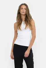 Esmé Studios Top Racerback Rib 'Blossom' - White - Esmé Studios