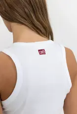 Esmé Studios Top Racerback Rib 'Blossom' - White - Esmé Studios