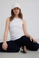 Esmé Studios Top Racerback Rib 'Blossom' - White - Esmé Studios