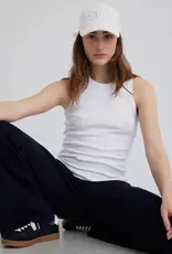 Esmé Studios Top Racerback Rib 'Blossom' - White - Esmé Studios
