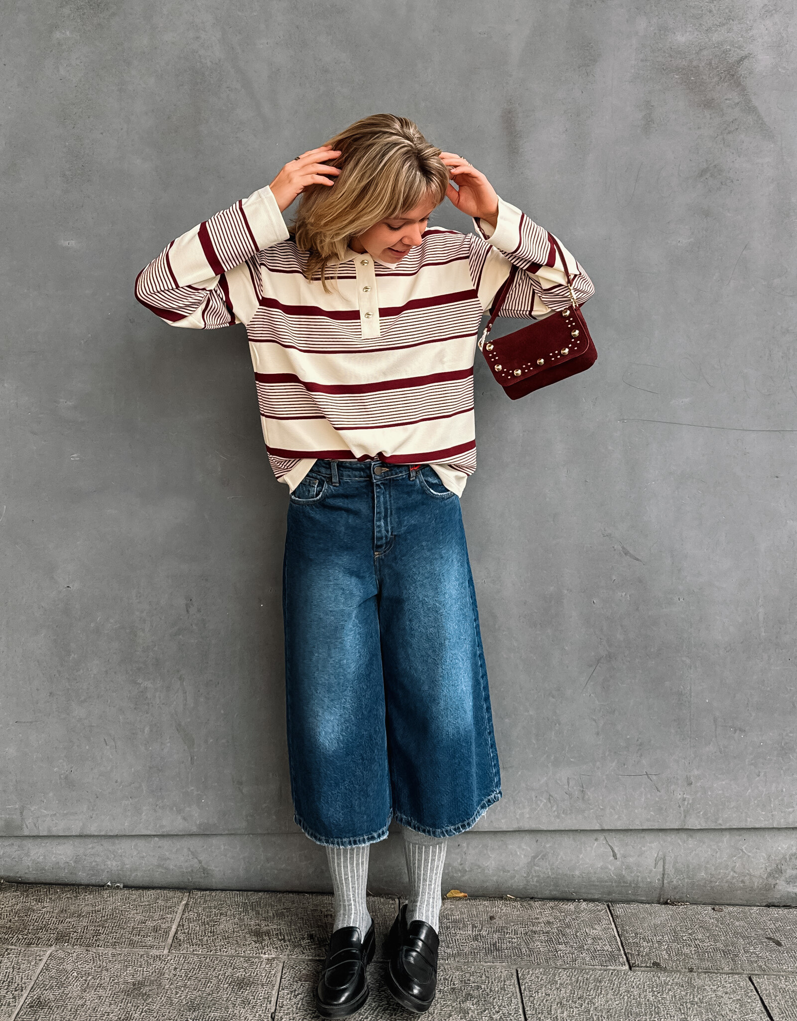 The Golden House Joh Bermuda Jeans 'Elke' - Blue