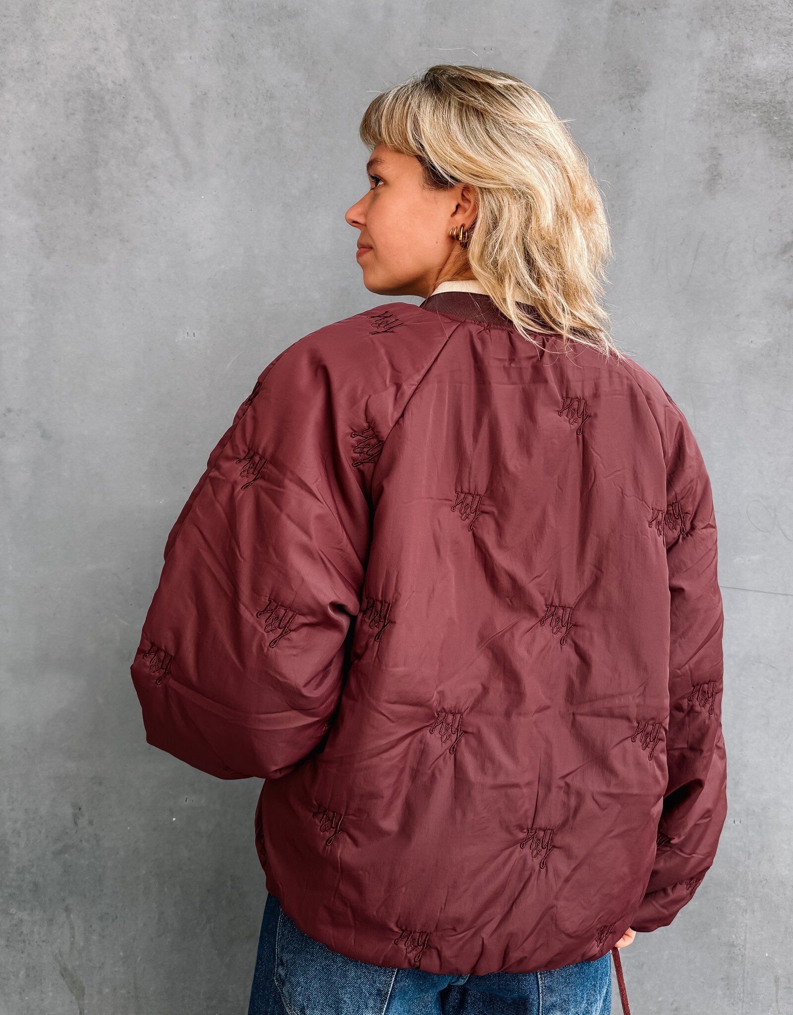 Harper&Yve Bomber 'Nori' - Wine Berry - Harper&Yve