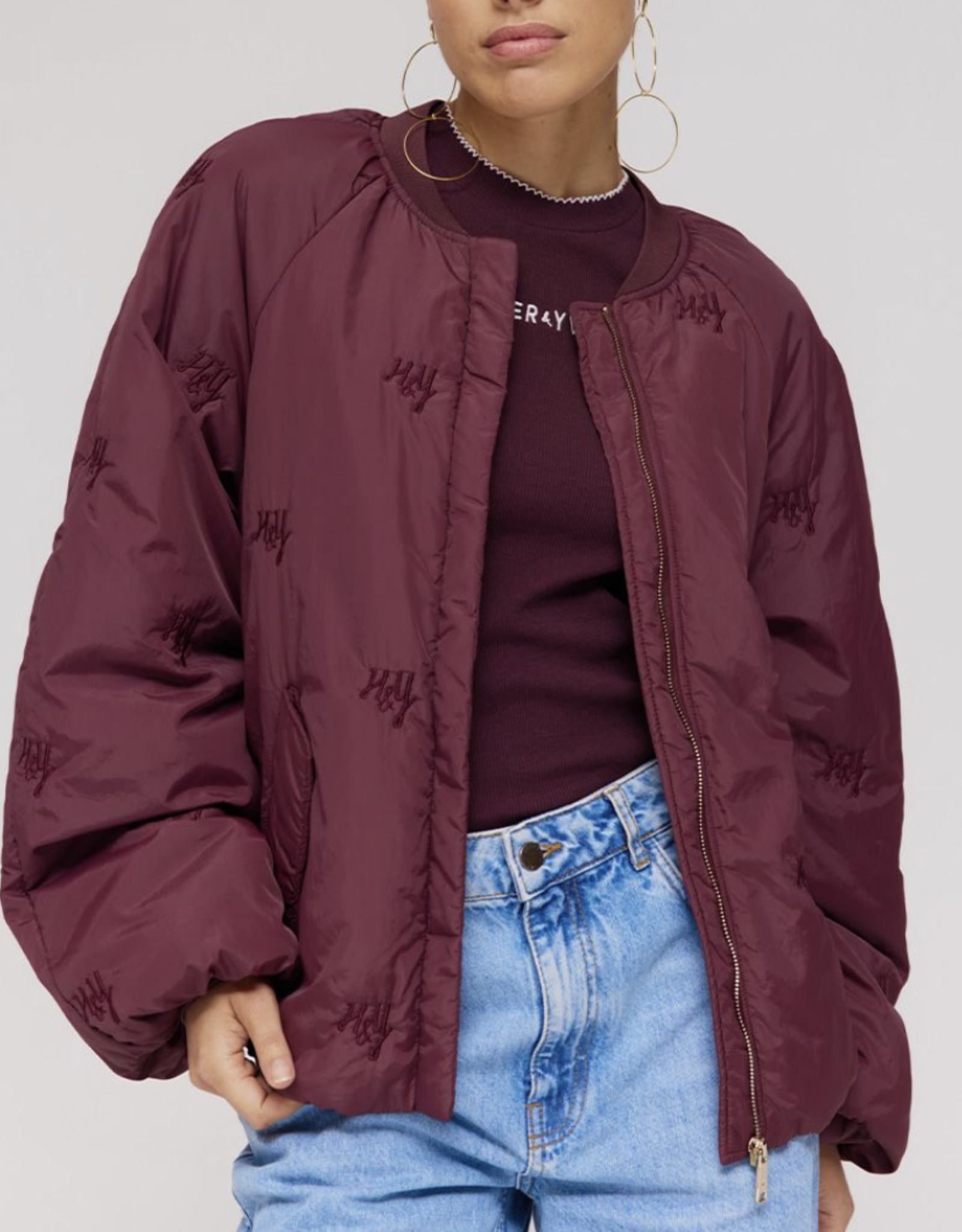 Harper&Yve Bomber 'Nori' - Wine Berry - Harper&Yve