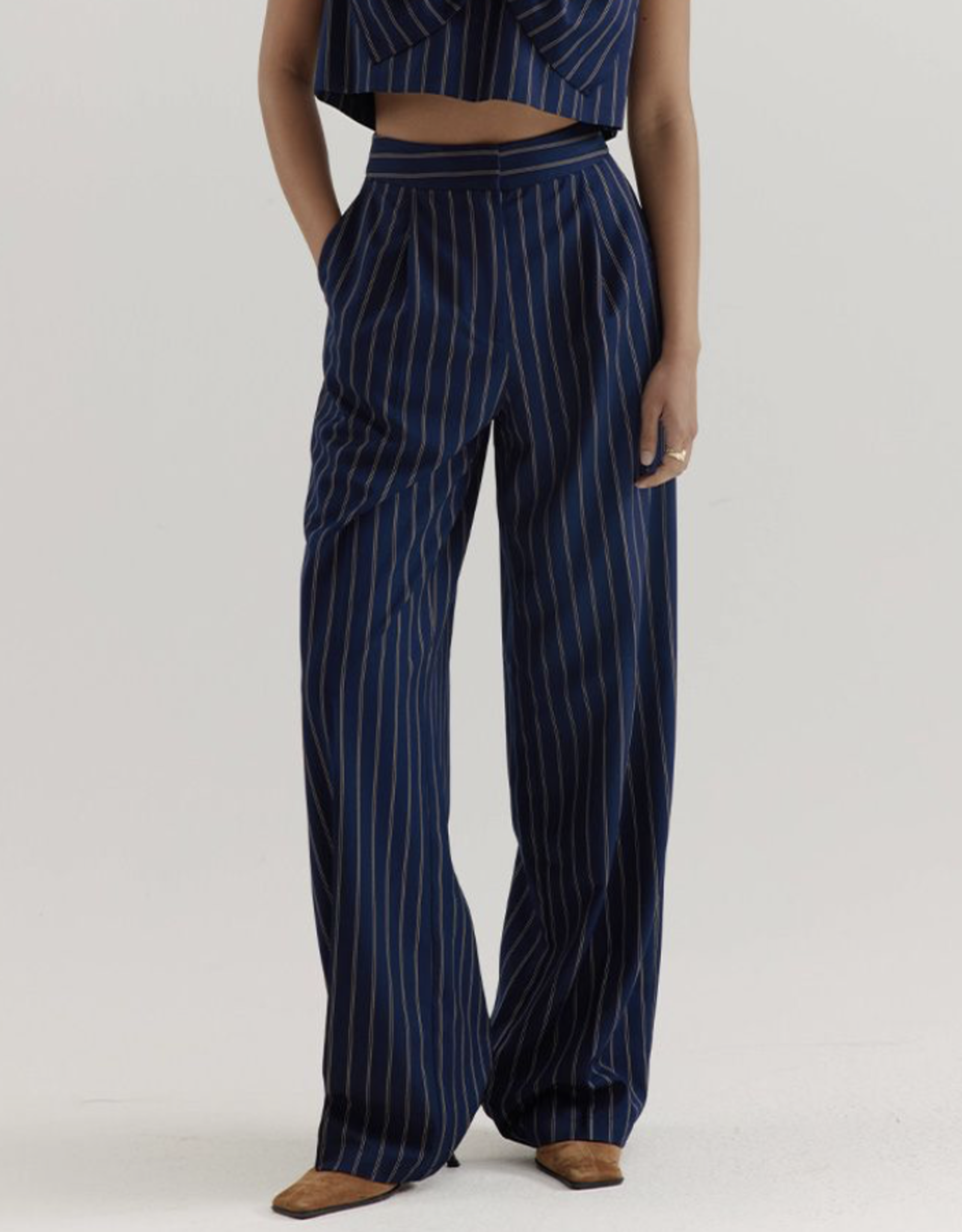 Harper&Yve Broek 'Anna' - Blue Stripe - Harper&Yve