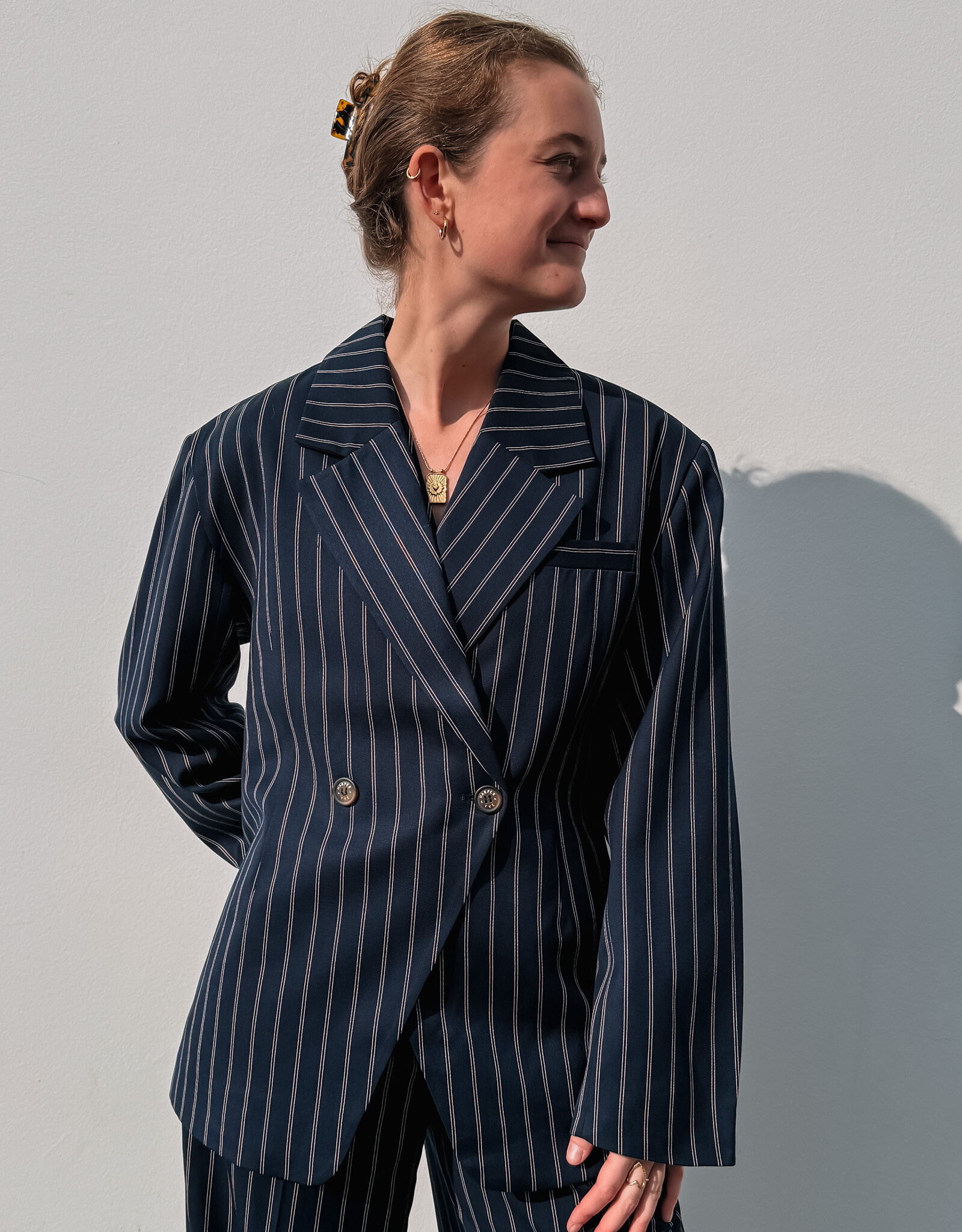 Harper&Yve Blazer 'Anne' - Blue Stripe - Harper&Yve