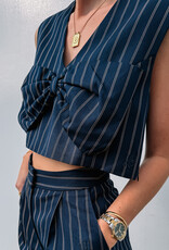 Harper&Yve Top 'Sabrina' - Blue Stripe - Harper&Yve