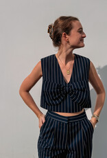 Harper&Yve Top 'Sabrina' - Blue Stripe - Harper&Yve