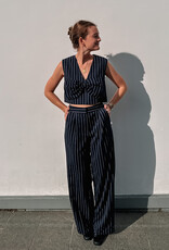 Harper&Yve Top 'Sabrina' - Blue Stripe - Harper&Yve