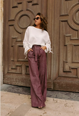 Monré Broek 'Renee' - Bordeaux -  Monré