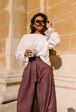 Monré Broek 'Renee' - Bordeaux -  Monré
