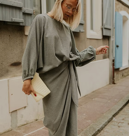 Monré Rok 'Joelle' - Tweed Fabric Grey - Monré