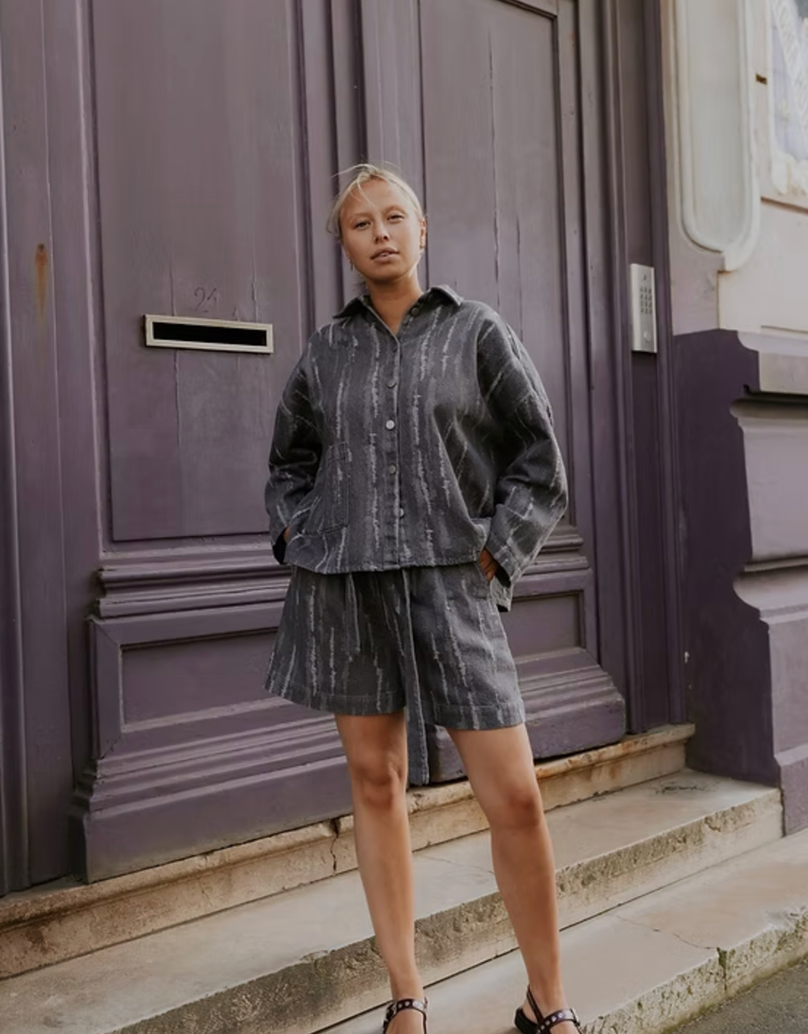 Monré Jacket 'Mira' - Grey - Monré