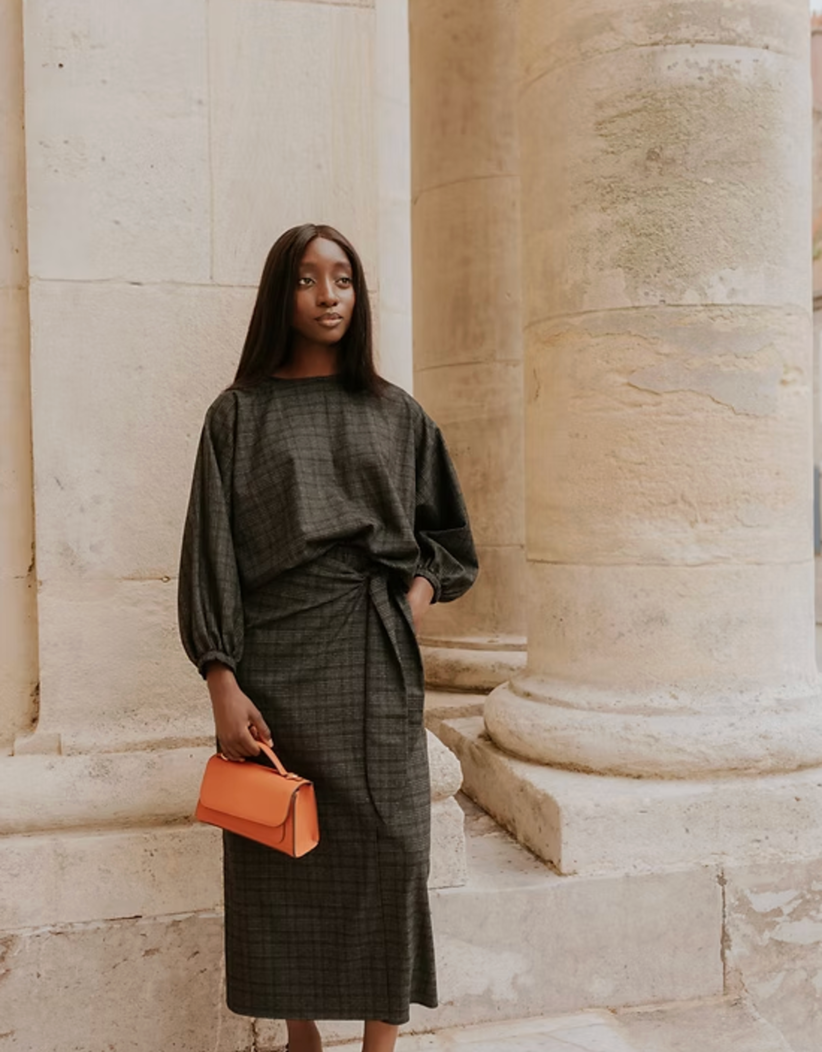 Monré Rok 'Joelle' - Square  Fabric Black - Monré