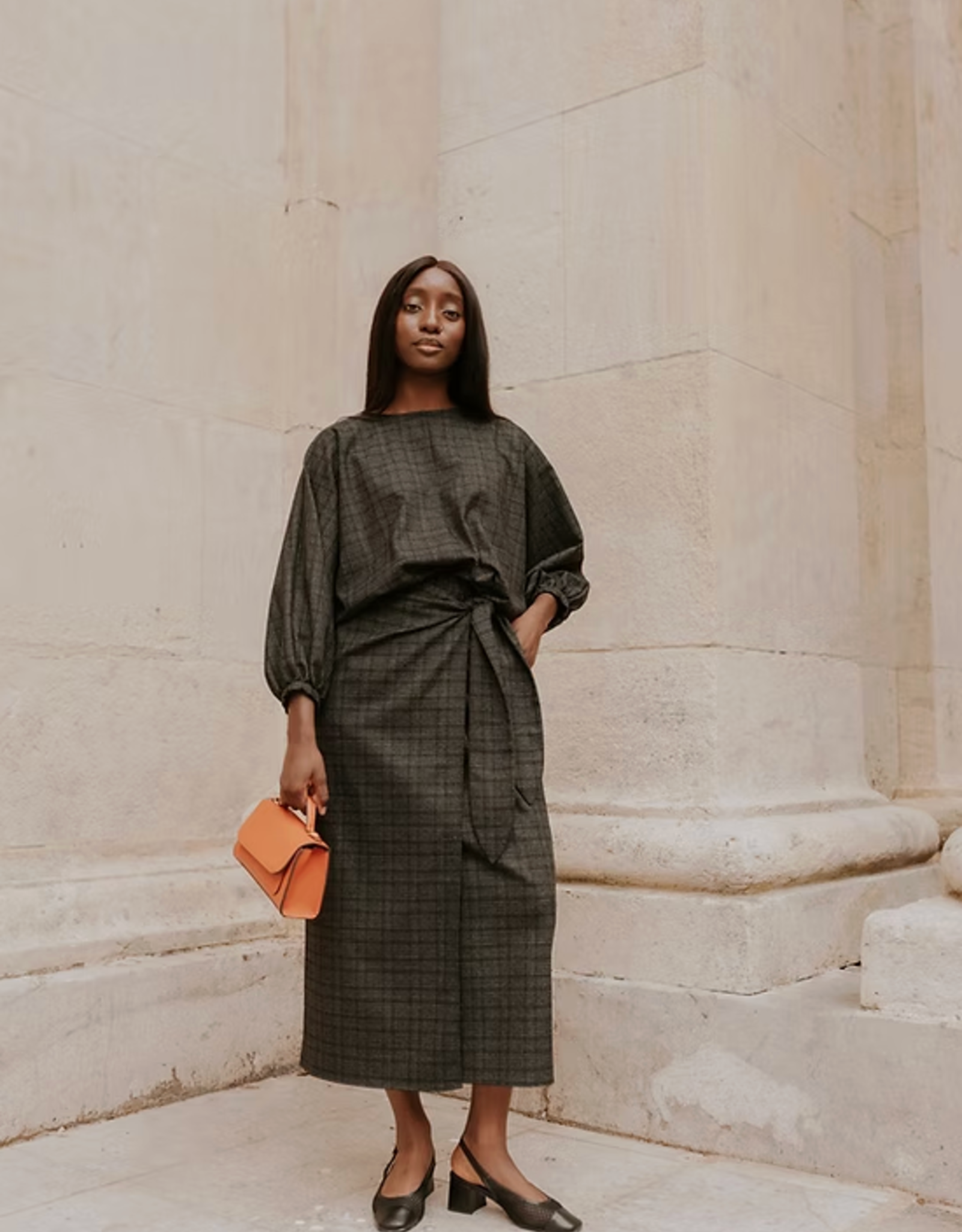 Monré Rok 'Joelle' - Square  Fabric Black - Monré