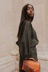 Monré Blouse 'Zoë' - Square Fabric Black - Monré
