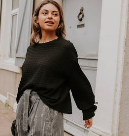 Monré Blouse 'Lucy' - Zwart - Monré