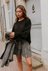 Monré Blouse 'Lucy' - Zwart - Monré