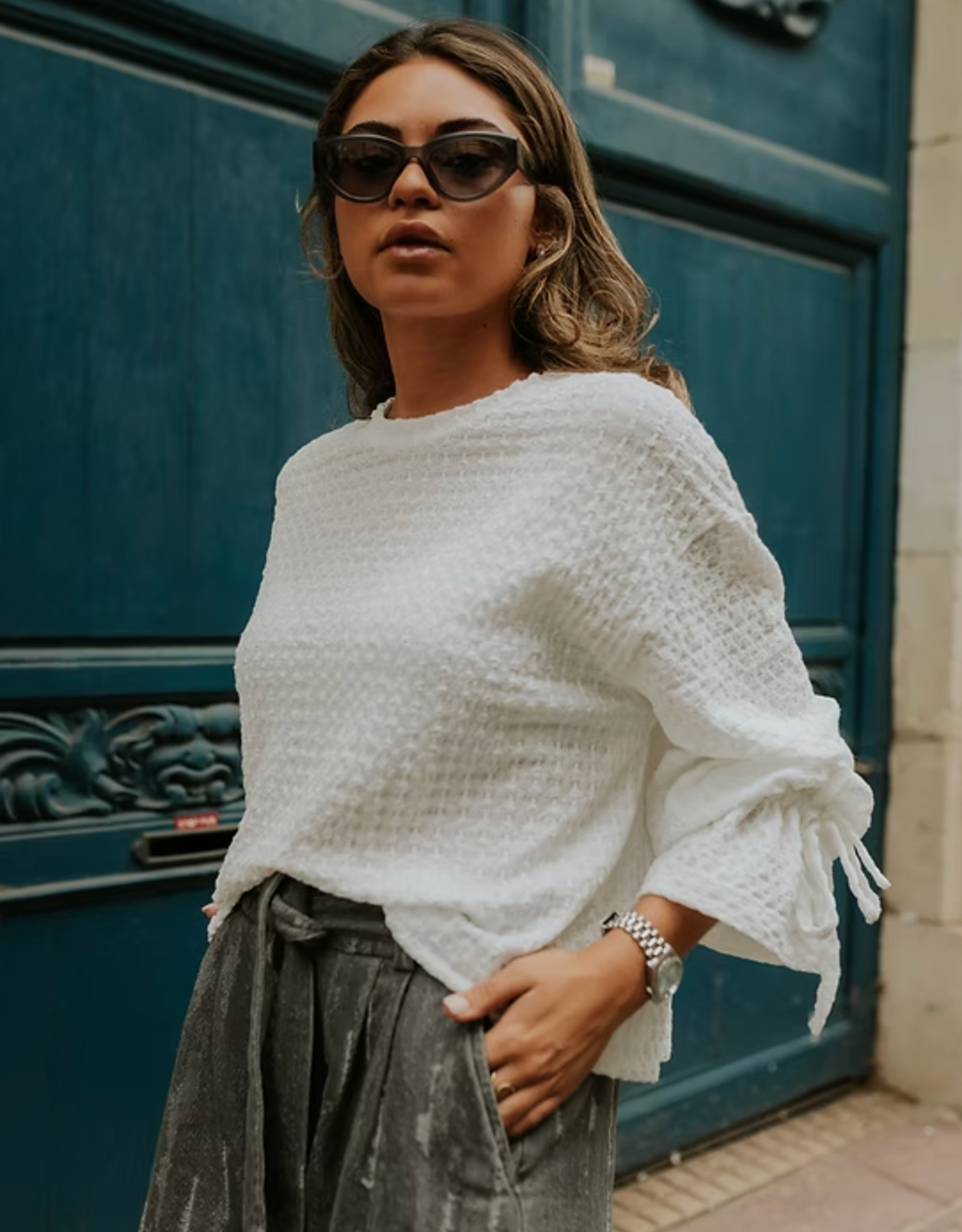 Monré Blouse 'Lucy' - Wit - Monré
