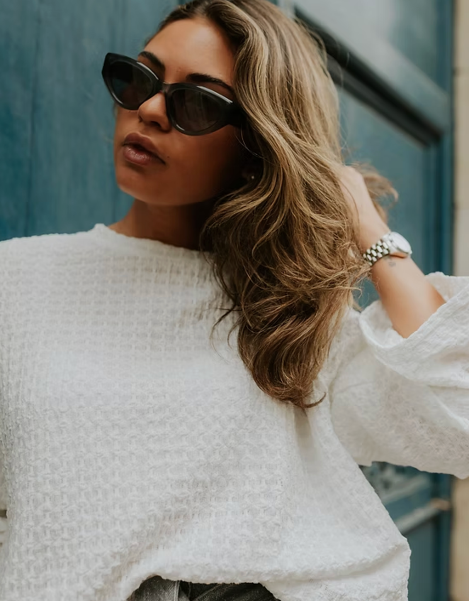 Monré Blouse 'Lucy' - Wit - Monré