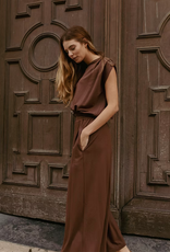 Monré Top 'Zaar' - Bruin - Monré