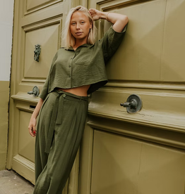 Monré Blouse 'Helena' - Khaki - Monré