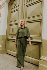Monré Broek 'Clemence' - Khaki - Monré